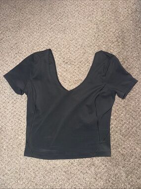 Lululemon align short sleeve gray shirt. Size 6